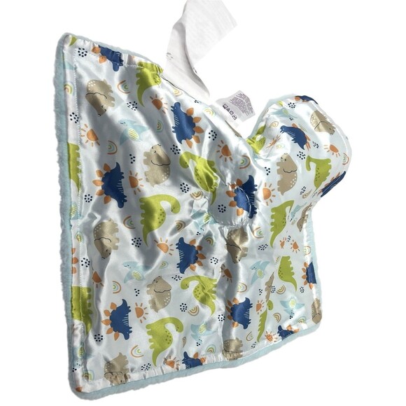 Parents Choice Triceratops Dinosaur Lovey Plush Blue Security Blanket Buddy NEW - Picture 6 of 10